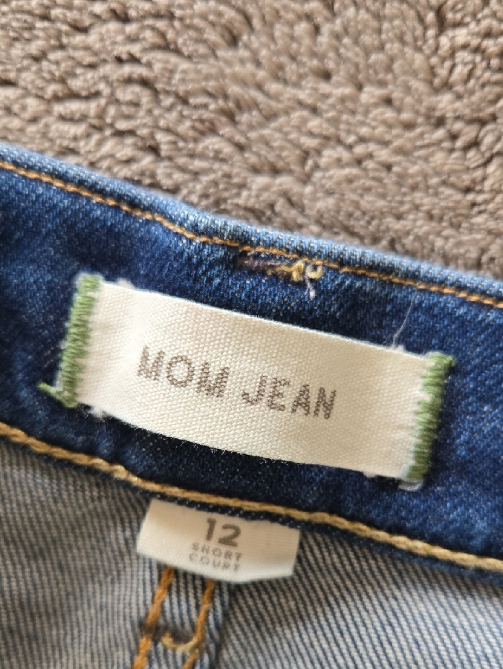 AE77 Dark Blue Mom Jean Normcore Minimalist Size 12 - Picture 5 of 8